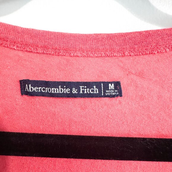 Abercrombie & Fitch Swing Tank Top Coral Pink Rounded Neckline Women's Size M - Picture 3 of 5